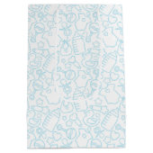 Sweet Sprinkles White Blue Medium Cadeauzakje (Achterkant)