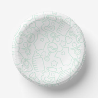Sweet Sprinkles White Green Papieren Kommen