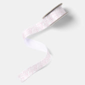 Sweet Sprinkles White Pink Satijnen Lint (Achterkant)