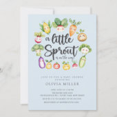 Sweet Sprout Baby shower Invitation Kaart (Voorkant)