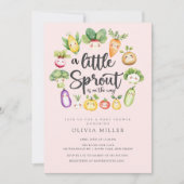 Sweet Sprout Baby shower Invitation Kaart (Voorkant)