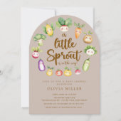 Sweet Sprout Baby shower Invitation Kaart (Voorkant)