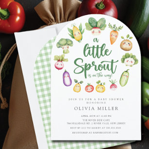 Sweet Sprout Baby shower Invitation Kaart