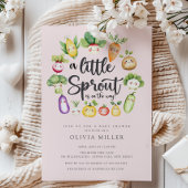 Sweet Sprout Baby shower Invitation Kaart