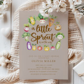 Sweet Sprout Baby shower Invitation Kaart