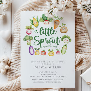 Sweet Sprout Baby shower Invitation Kaart