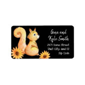 Sweet Squirrel aangepaste Adresetiketten Etiket (Voorkant)