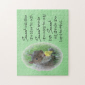 Sweet Squirrel Quote Foto Jigzaag Puzzle Legpuzzel (Verticaal)