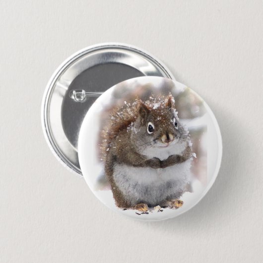 Sweet Squirrel Ronde Button 5,7 Cm (Voorkant /achterkant)