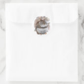 Sweet Squirrel Ronde Sticker (Tas)