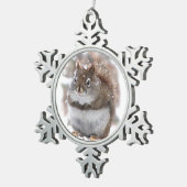 Sweet Squirrel Tin Sneeuwvlok Ornament (Rechts)