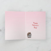 Sweet Squirrel Valentijn Feestdagen Kaart (Binnen)