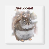 Sweet Squirrel Welkom Magneet (Voorkant)