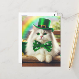 Sweet St. Patricks Dag Schattigee Kat Briefkaart