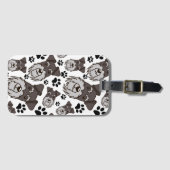 Sweet Standard Schnauzer Miniature Pet Puppy Dog Bagagelabel (Voorkant (horizontaal))