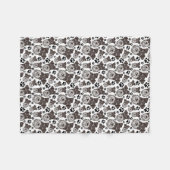 Sweet Standard Schnauzer Miniature Pet Puppy Dog Fleece Deken (Voorkant (Horizontaal))