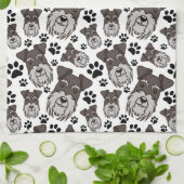 Sweet Standard Schnauzer Miniature Pet Puppy Dog Theedoek (Gevouwen)