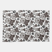 Sweet Standard Schnauzer Miniature Pet Puppy Dog Theedoek (Horizontaal)