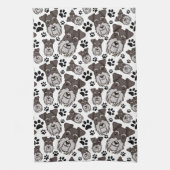 Sweet Standard Schnauzer Miniature Pet Puppy Dog Theedoek (Verticaal)