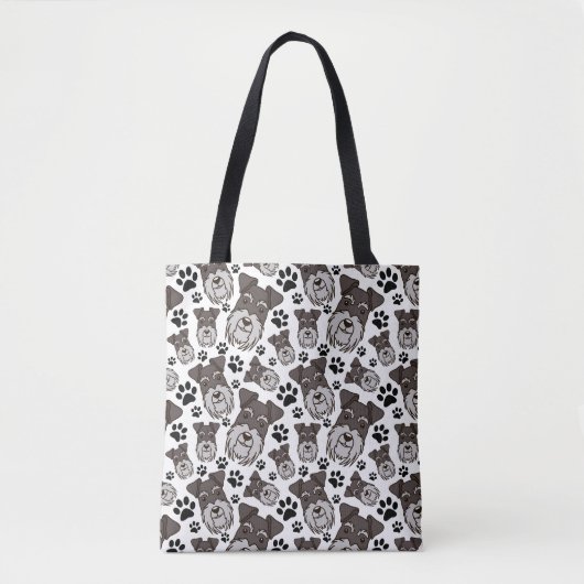 Sweet Standard Schnauzer Miniature Pet Puppy Dog Tote Bag (Voorkant)