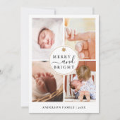 Sweet Star 4 Foto Vrolijk & Helder Kerstmis Feestdagenkaart (Voorkant)