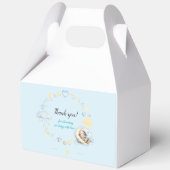 Sweet Stars Blue Clouds Teddy Bear Baby shower Bedankdoosjes (Voorkant)