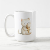 Sweet Start Coffee Mok Kitty Cat met ijsje (Links)