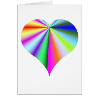Sweet Sticky Rainbow Heart Kaart