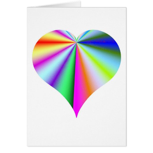 Sweet Sticky Rainbow Heart Kaart (Voorkant)