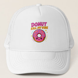 Sweet & Stijlvol – Schattige Donut Graphic T-shirt Trucker Pet