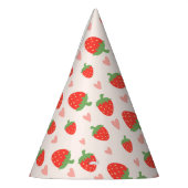 Sweet Strawberries & Hearts Party Pet Feesthoedjes (Links)