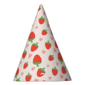 Sweet Strawberries & Hearts Party Pet Feesthoedjes (Rechts)