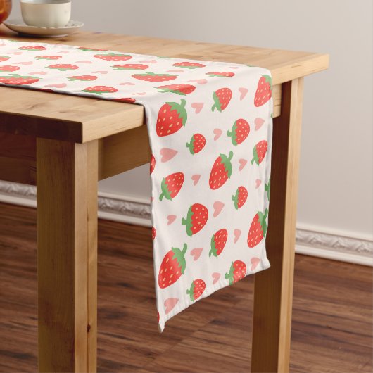 Sweet Strawberries & Hearts Tafelloper (Voorbeeld)