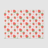 Sweet Strawberries & Hearts Tissue Papier (Voorkant)