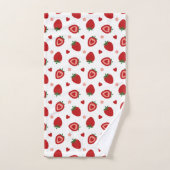 Sweet Strawberries Pattern Bad Handdoek (Handdoek)