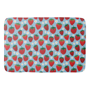 Sweet Strawberries Pattern Badmat