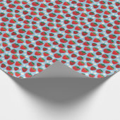 Sweet Strawberries Pattern Cadeaupapier (Hoek)