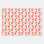 Sweet Strawberries Wrapping Paper Set (Voorkant 2)