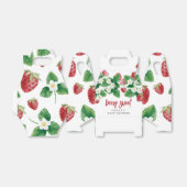 Sweet Strawberry Baby shower Bedankdoosjes (Uitgevouwen)