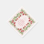 Sweet Strawberry Baby shower Servet (Hoek)