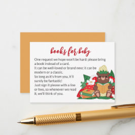 Sweet Strawberry Beer Breng Boeken Baby shower Informatiekaartje