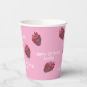 Sweet Strawberry Birthday Papieren beker (Links)