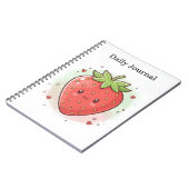 Sweet Strawberry Daily Journal Notitieboek (Linkerzijde)