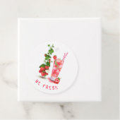 Sweet Strawberry Drink Gift Labels - aangepaste te (In situ)
