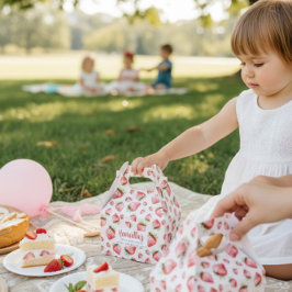 Sweet Strawberry First Birthday Favor Box Bedankdoosjes
