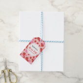 Sweet Strawberry Lace Gift Label Cadeaulabel (Met Touw)