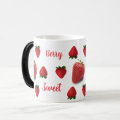 Sweet Strawberry Pattern Gepersonaliseerd Magische Mok (Voorkant links)