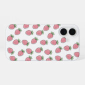 Sweet Strawberry Print iPhone 16 Hoesje (Achterkant horizontaal)