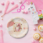 Sweet Strawberry Santa 7" rond bord (Feest)