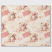 Sweet Strawberry Santa cadeauverpakking Cadeaupapier (Vlak)